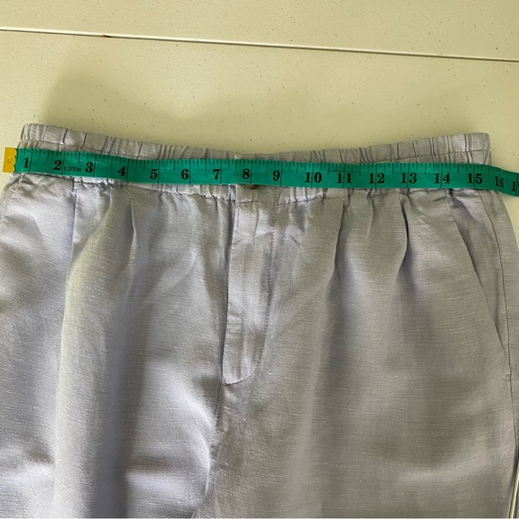 Madewell Linen Blend Track Trouser Pants Light Blue Size M - Picture 13 of 16